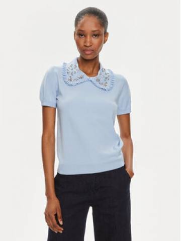 United Colors Of Benetton Светр 11HED300Q Блакитний Regular Fit United Colors Of Benetton Светр 11HED300Q Блакитний Regular Fit