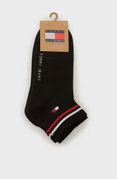 Черные носки (2 пары) TH UNI TJ QUARTER 2P ICONIC Черный 39-42 Tommy Hilfiger 701228177