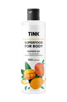 Гель для душа Tink Superfood For Body Shower Gel Манго-Молочные протеины, 500 мл