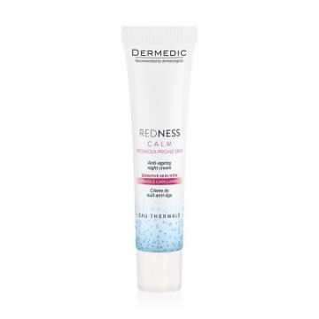 Ночной антивозрастной крем для лица Dermedic Redness Calm Anti-Ageing Night Cream для чувствительной кожи, 40 мл Ночной антивозрастной крем для лица Dermedic Redness Calm Anti-Ageing Night Cream для чувствительной кожи, 40 мл