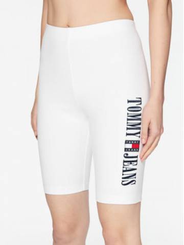 Tommy Jeans Велосипедки DW0DW15643 Білий Slim Fit Tommy Jeans Велосипедки DW0DW15643 Білий Slim Fit
