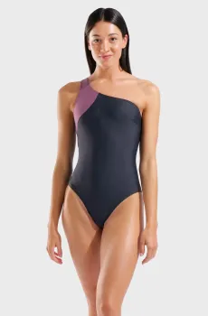 Женский черный купальник SOLID SWIMSUIT SINGLE SHOULDER Черный 40 Arena 011323-509