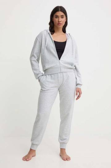 Кофта лаунж Emporio Armani Underwear цвет серый с капюшоном меланж 164838 4R276 Кофта лаунж Emporio Armani Underwear цвет серый с капюшоном меланж 164838 4R276