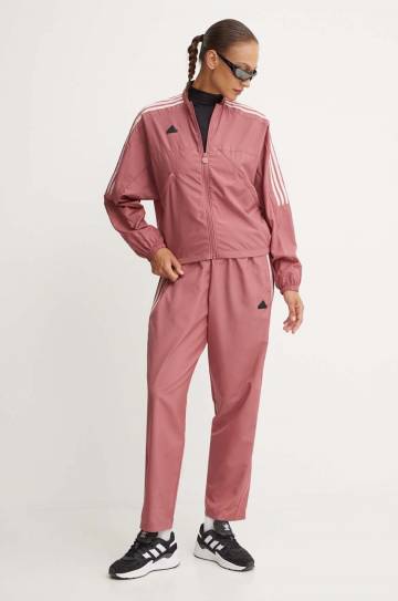 Спортивные штаны adidas Tiro цвет розовый с аппликацией JJ4665 Спортивные штаны adidas Tiro цвет розовый с аппликацией JJ4665