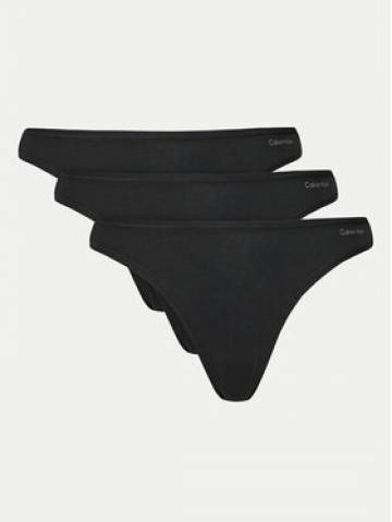 Calvin Klein Underwear Набір з 3 пар стрінгів 000QD5217E Чорний Calvin Klein Underwear Набір з 3 пар стрінгів 000QD5217E Чорний