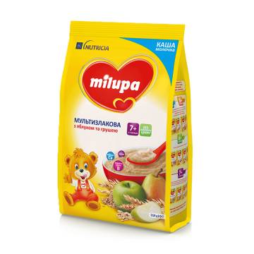 Детская молочная мультизлаковая каша Milupa быстрорастворимая, с яблоком и грушей, от7 месяцев, 210 г Детская молочная мультизлаковая каша Milupa быстрорастворимая, с яблоком и грушей, от7 месяцев, 210 г
