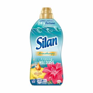 Кондиционер для белья Silan Aromatherapy Relaxing Maldives, 50 стирок, 1.1 л Кондиционер для белья Silan Aromatherapy Relaxing Maldives, 50 стирок, 1.1 л