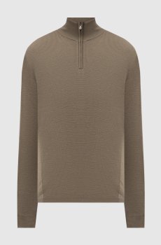 Джемпер цвета хаки из шерсти