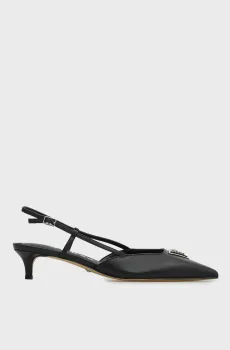 Женские черные кожаные слингбэки JESSON Черный 40 Guess FLPJES LEA05