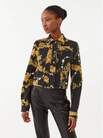 Versace Jeans Couture Джинсова куртка 75HAS453 Чорний Slim Fit Versace Jeans Couture Джинсова куртка 75HAS453 Чорний Slim Fit