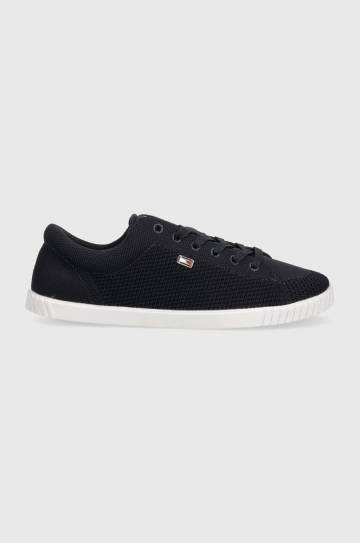 Кроссовки Tommy Hilfiger FLAG LACE UP SNEAKER KNIT цвет синий FW0FW08074 Кроссовки Tommy Hilfiger FLAG LACE UP SNEAKER KNIT цвет синий FW0FW08074