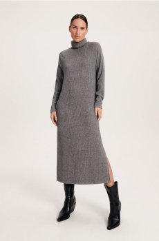 Reserved - Трикотажне плаття - темно-сірий - 6895B-90M