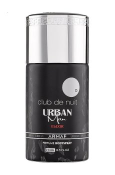 Парфюмированный дезодорант-спрей Armaf Club De Nuit Urban Man Elixir мужской, 250 мл