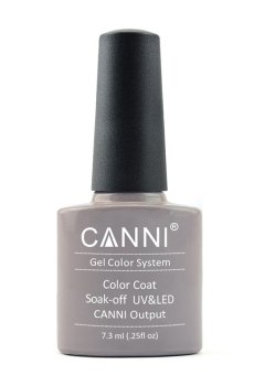 Уценка! Гель-лак для ногтей Canni Gel Color System Color Coat Soak-off UV&LED 128 Светлый коричнево-серый, 7.3 мл