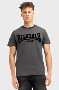 Мужская серая футболка Серый 3XL Lonsdale 117605