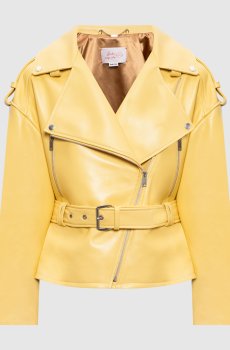 Желтая кожаная косуха