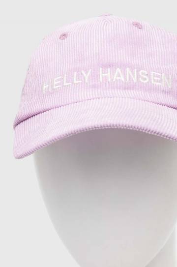 Вельветовая кепка Helly Hansen Graphic Cap цвет зелёный с аппликацией Вельветовая кепка Helly Hansen Graphic Cap цвет зелёный с аппликацией
