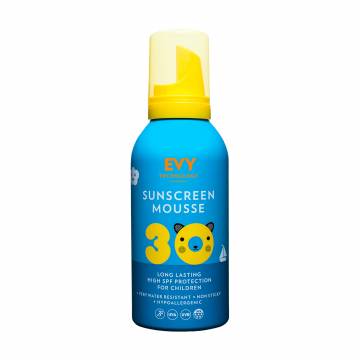 Солнцезащитный мусс для детей и новорожденных EVY Technology Sunscreen Mousse Kids, SPF 30, 150 мл Солнцезащитный мусс для детей и новорожденных EVY Technology Sunscreen Mousse Kids, SPF 30, 150 мл