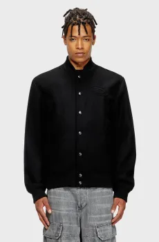 Мужской черный шерстяной бомбер J-ARRY Черный 54 Diesel A19582 0PJBI