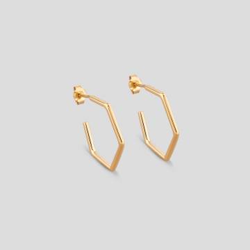 Серебряные серьги с позолотой Minimal ВС-302з Серебряные серьги с позолотой Minimal ВС-302з