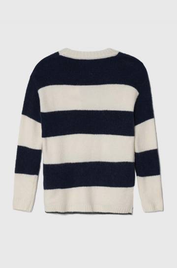 Детский свитер с примесью шерсти Pepe Jeans цвет синий тёплый