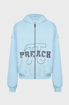 Мужское голубое худи Varsity Zip H GOTS Голубой S Preach 206293