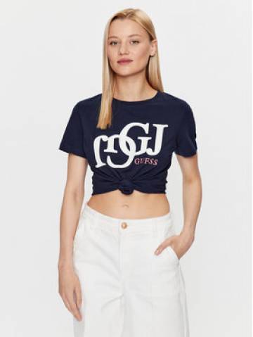 Guess Футболка Debora V3YI17 I3Z14 Cиній Regular Fit Guess Футболка Debora V3YI17 I3Z14 Cиній Regular Fit