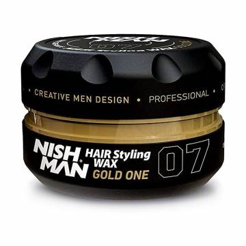 Мужской воск для укладки волос Nishman Hair Styling Wax 07 Gold One, 150 мл Мужской воск для укладки волос Nishman Hair Styling Wax 07 Gold One, 150 мл