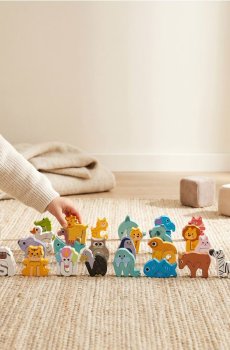 Літерна головоломка з тваринами - різнобарвний
