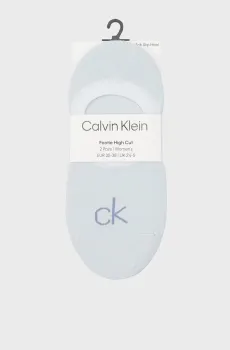 Женские голубые следы (2 пары) HIGH CUT Голубой 35-38 Calvin Klein 701228801