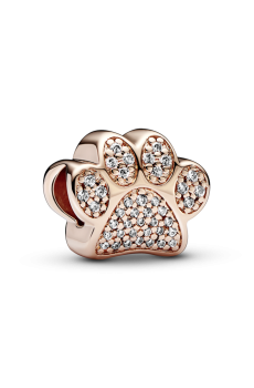 Намистина “Блискучий відбиток лапки”