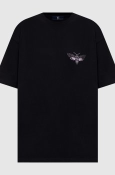 Черная футболка Moth