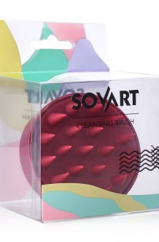 Щетка для мытья головы Sovart бордовая, 1 шт