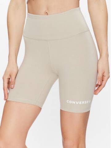 Converse Спортивні шорти Wordmark 10024539-A02 Écru Slim Fit Converse Спортивні шорти Wordmark 10024539-A02 Écru Slim Fit