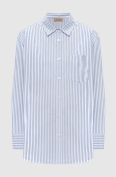Голубая рубашка в полоску