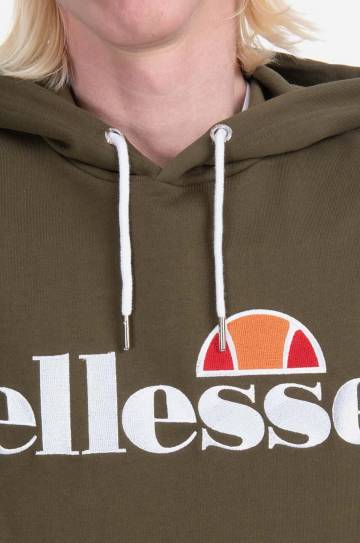 Кофта Ellesse SHK13288 Ferrer мужская цвет зелёный с капюшоном однотонная SHK13288-KHAKI Кофта Ellesse SHK13288 Ferrer мужская цвет зелёный с капюшоном однотонная SHK13288-KHAKI