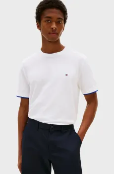 Мужская белая футболка PERFORMANCE TIPPED Белый L Tommy Hilfiger MW0MW38626