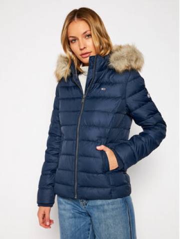 Tommy Jeans Пуховик Basic DW0DW08588 Cиній Regular Fit Tommy Jeans Пуховик Basic DW0DW08588 Cиній Regular Fit