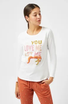 Женский белый лонгслив NELSON Белый XS Etam 6519804