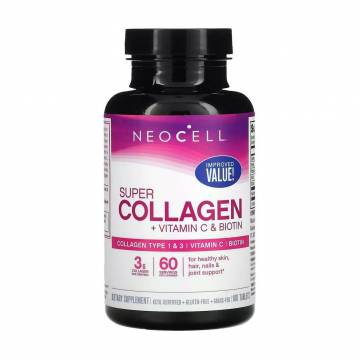 Супер коллаген с витамином C и биотином NeoCell Super Collagen + Vitamin C & Biotin, 180 таблеток Супер коллаген с витамином C и биотином NeoCell Super Collagen + Vitamin C & Biotin, 180 таблеток