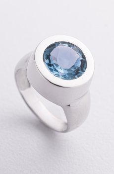 Золотое кольцо "Emily" с топазом к212гт