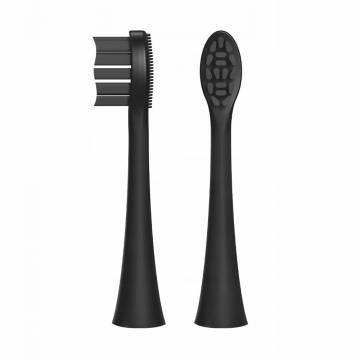 Сменные насадки для электрической звуковой зубной щетки Feelo Pro Black Standard, 2 шт