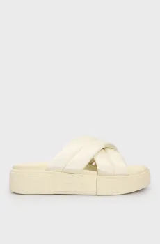 Женские белые слайдеры FLATFORM Белый 38 Tommy Jeans EN0EN02775