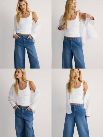 Reserved - LADIES` JEANS TROUSERS - синій - YS778-55J Reserved - LADIES` JEANS TROUSERS - синій - YS778-55J