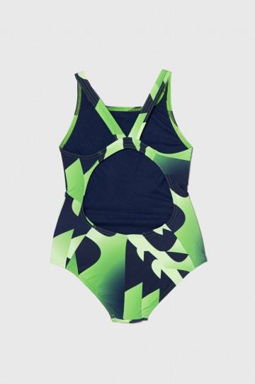 Детский слитный купальник adidas Performance цвет зелёный Детский слитный купальник adidas Performance цвет зелёный