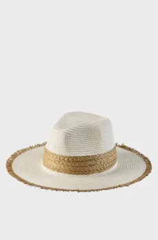 Женская белая шляпа Белый ONESIZE MARC&ANDRE HA24-06