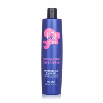 Шампунь для волос IQ code Gloss & Energy Line Shampoo Блеск и сила, 500 мл Шампунь для волос IQ code Gloss & Energy Line Shampoo Блеск и сила, 500 мл