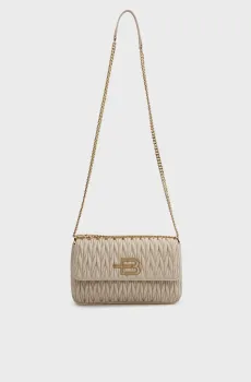 Женская бежевая кожаная сумка Бежевый ONESIZE Baldinini G1GPWGAE0022;010