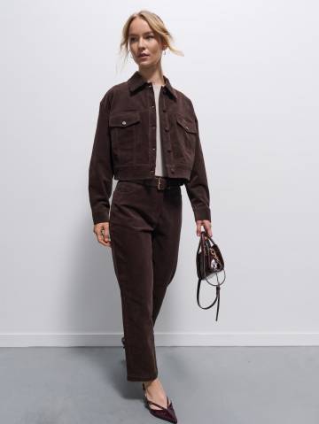 Mohito - Вельветові штани - темно-коричневий - 923GX-89X