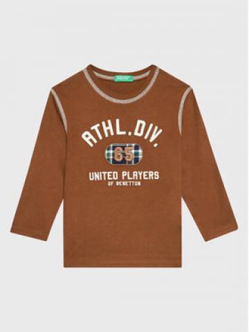 United Colors Of Benetton Блузка 3VR5G106G Коричневий Regular Fit United Colors Of Benetton Блузка 3VR5G106G Коричневий Regular Fit